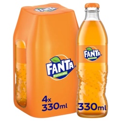 FANTA Bautura Carbogazoasa cu Gust de Portocale sticla 4x330ml