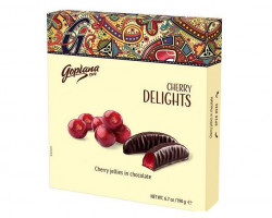 GOPLANA Cherry Praline cu Jeleu de Visine in Ciocolata 190g