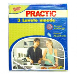 Lavete Umede Scotch Brite PRACTIC 3buc