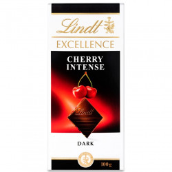 LINDT Dark Intense Ciocolata Neagra cu Visine 100g