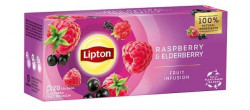 LIPTON Infusion Ceai Rasberry & Elderberry Zmeura si Soc 20buc