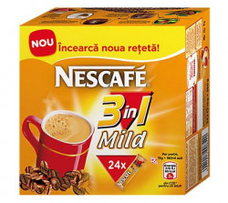 NESCAFE 3in1 Mild Cafea Instant Plic 24x15g - Img 3