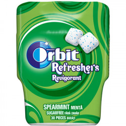 ORBIT Refresher's Spearmint Guma de Mestecat bo. 30buc 67g