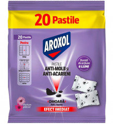 Pastile Anti Molii si Acarieni AROXOL Lavanda 20buc