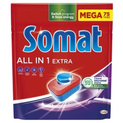 Pastile pentru Masina de Spalat Vase SOMAT All in One 75buc