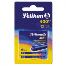 Rezerve cu Cerneala Albastra - Patroane PELIKAN 4001 10buc