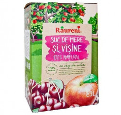 Suc Natural de Mere si Visine RAURENI 3L