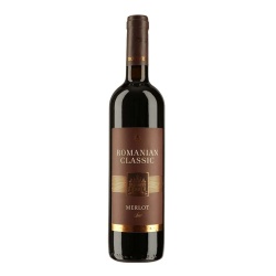 Vin Rosu Merlot ROMANIAN CLASSIC Sec 750ml - 22042998