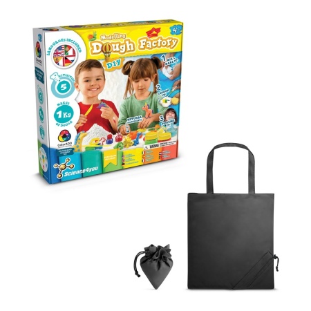 Modeling Dough Factory Kit II. Joc educațional furnizat cu o pungă de cadou pliabilă 190T