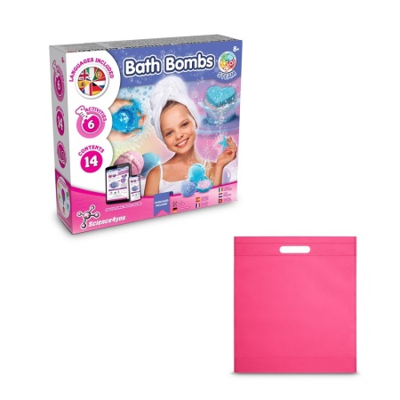 Bath Bombs Kit IV. Joc educațional furnizat cu o pungă cadou nețesută (80 g/m²)