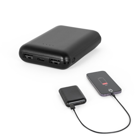 LEAKEY 8. Power bank 8'000 mAh în ABS reciclat (100% rABS)