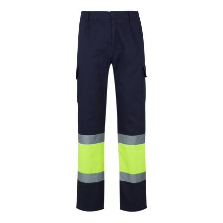 VL POSEIDON. Pantaloni din twill bicolor cu buzunare multiple (210 g/m²), din bumbac (20%) și poliester (80%) - Img 1