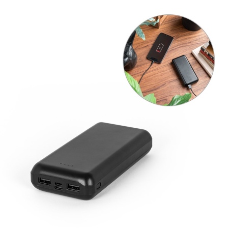 LEAKEY 20. Power bank 20'000 mAh în ABS reciclat (100% rABS)