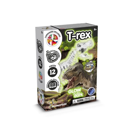 Fossil Excavation Kit III. Joc educațional furnizat cu o pungă cadou din hârtie kraft (115 g/m²)