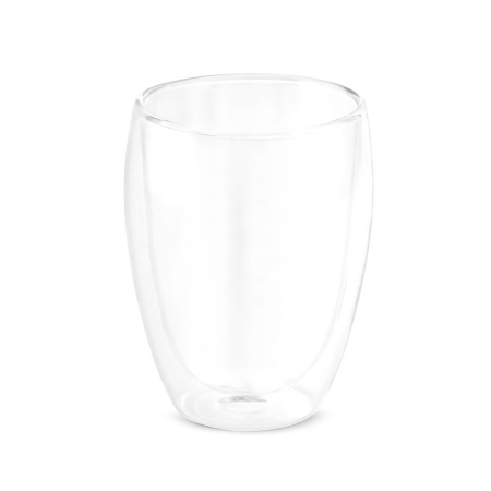 Set de 2 Căni Izoterme MACHIATO cu Sticlă Dublă – 350 mL, în Cutie Cadou Personalizabilă