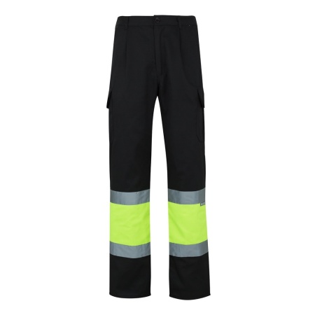 VL POSEIDON LARGE. Pantaloni din twill cu buzunare multiple în două tonuri (210g/m²), din bumbac (20%) și poliester (80%)
