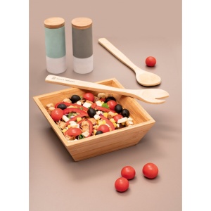 Bol pentru Salată din Bambus PEPPER - materiale promoționale personalizate pentru branding și cadouri corporate