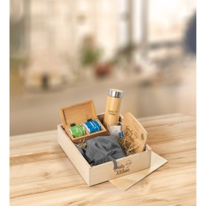 BOXIE WOOD L. Cutie de lemn - materiale promoționale personalizate pentru branding și cadouri corporate