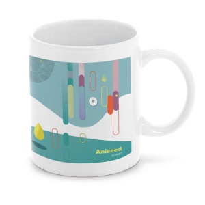 Cană Personalizată ANISEED - Ceramică Sublimare 350 mL, Rezistentă la Spălare - materiale promoționale personalizate pentru branding și cadouri corporate