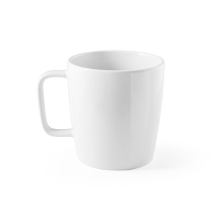 Cană Personalizată DHONI WHITE - Ceramică 450 mL cu Finisaj Lucios - materiale promoționale personalizate pentru branding și cadouri corporate
