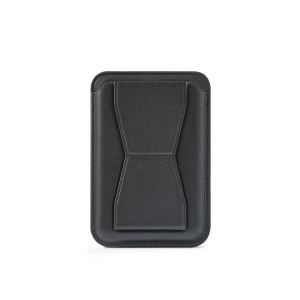 CONNOR. Suport magnetic pentru carduri, fabricat din piele PU, se atașează ușor pe spatele telefonului mobil, cu – fotografie produs 2