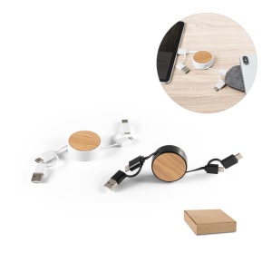 RUBINS. Cablu retractabil 5-în-1 - materiale promoționale personalizate pentru branding și cadouri corporate