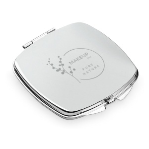 SHIMMER. Oglindă dublă de machiaj - materiale promoționale personalizate pentru branding și cadouri corporate