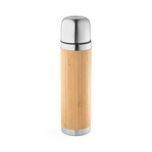 Termos Ecologic CEYLON 450 mL – Izolat în Vid, din Bambus și Oțel Inoxidabil
