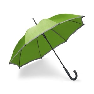 Umbrelă Personalizată Megan - Automată cu Mâner Cauciucat și Bandă Reflectorizantă - materiale promoționale personalizate pentru branding și cadouri corporate