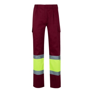 VL POSEIDON. Pantaloni din twill bicolor cu buzunare multiple (210 g/m²), din bumbac (20%) și poliester (80%)
