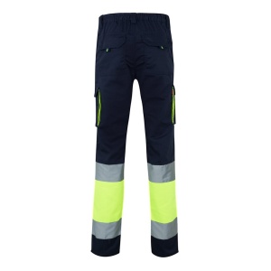 VL ZEUS LARGE. Pantaloni elastici cu buzunare multiple, în două tonuri (240 g/m²), din bumbac (46%), EME (38%) și poliester (16%) - Img 6