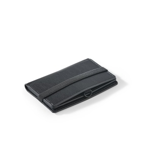 GLENN. Portcard din PU cu închidere elastică