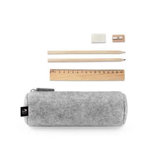 NOMAD. Husă multifuncțională din fetru reciclat (100% rPET) cu riglă, creioane, gumă și ascuțitoare - Img 2