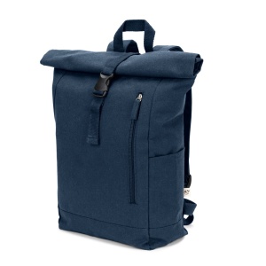 SAINT. Rucsac cu închidere rulată din bumbac reciclat și poliester reciclat (380 g/m²) - Img 2