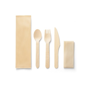 SUYA. Set de tacâmuri din lemn - materiale promoționale personalizate pentru branding și cadouri corporate