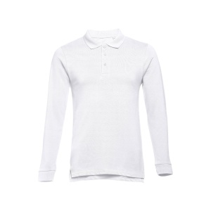 THC BERN WH. Polo mânecă lungă bărbați - materiale promoționale personalizate pentru branding și cadouri corporate
