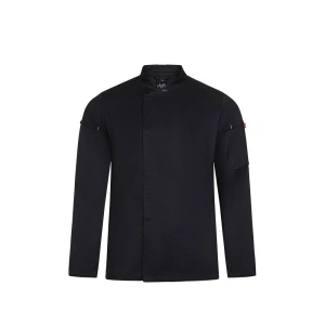 VL AGNI. Haină de bucătărie unisex (190 g/m²) din bumbac (35%) și poliester reciclat (65%)