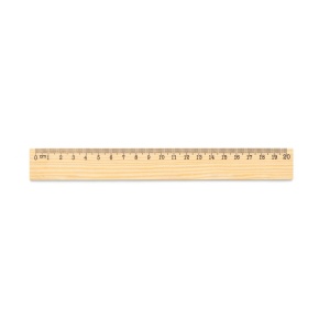 WESLEY 20. Rigla din lemn de pin cu scală de 20 cm - Img 2
