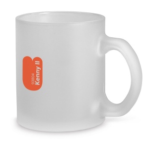 Cană Personalizată KENNY II - Sticlă Înghețată, 340 mL, Livrată în Cutie Cadou – fotografie produs 3