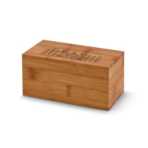 BURDOCK. Cutie de ceai din bambus - materiale promoționale personalizate pentru branding și cadouri corporate