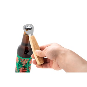 HOLZ. Desfacator de sticle din metal și lemn – fotografie produs 6