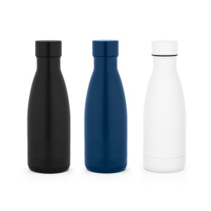 RE-BUFFON 400. Termos fabricat din 93% oțel inoxidabil reciclat 400 ml - materiale promoționale personalizate pentru branding și cadouri corporate