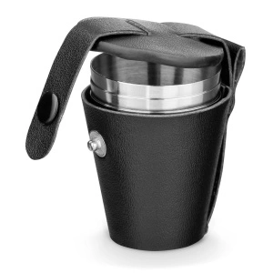 Set Personalizat HIMALAYAS - 4 Căni din Oțel Inoxidabil, 25 mL, cu Husă de Transport