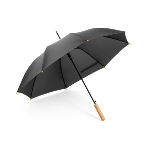 Umbrelă Personalizată Apolo - rPET cu Mâner din Lemn și Deschidere Automată