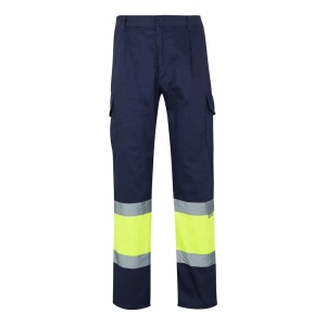 VL ATHENA. Pantaloni din twill în două tonuri (210g/m²), căptușiți, cu mai multe buzunare, din bumbac (20%) și – fotografie produs 8