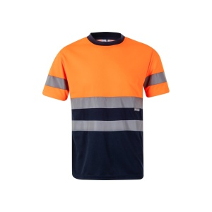 VL BRAHMA LARGE. Tricou tehnic bicolor cu ochi de pasăre (140g/m²), din poliester (100%)