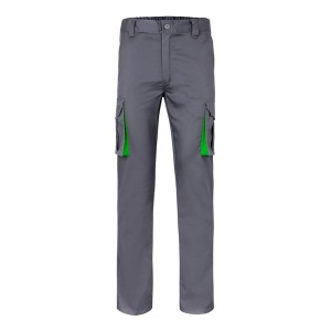 VL FIDES. Pantaloni extensibili cu buzunare multiple (240g/m²), în două tonuri, din bumbac (46%), EME (38%) și
