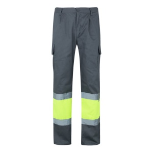 VL POSEIDON LARGE. Pantaloni din twill cu buzunare multiple în două tonuri (210g/m²), din bumbac (20%) și – fotografie produs 6