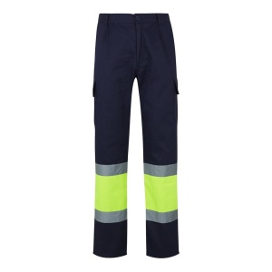 VL POSEIDON. Pantaloni din twill bicolor cu buzunare multiple (210 g/m²), din bumbac (20%) și poliester (80%) - Img 1