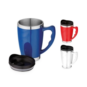 Cană de Călătorie Personalizată RAJANI - 450 mL cu Pereți Dubli și Capac din Oțel Inoxidabil - materiale promoționale personalizate pentru branding și cadouri corporate